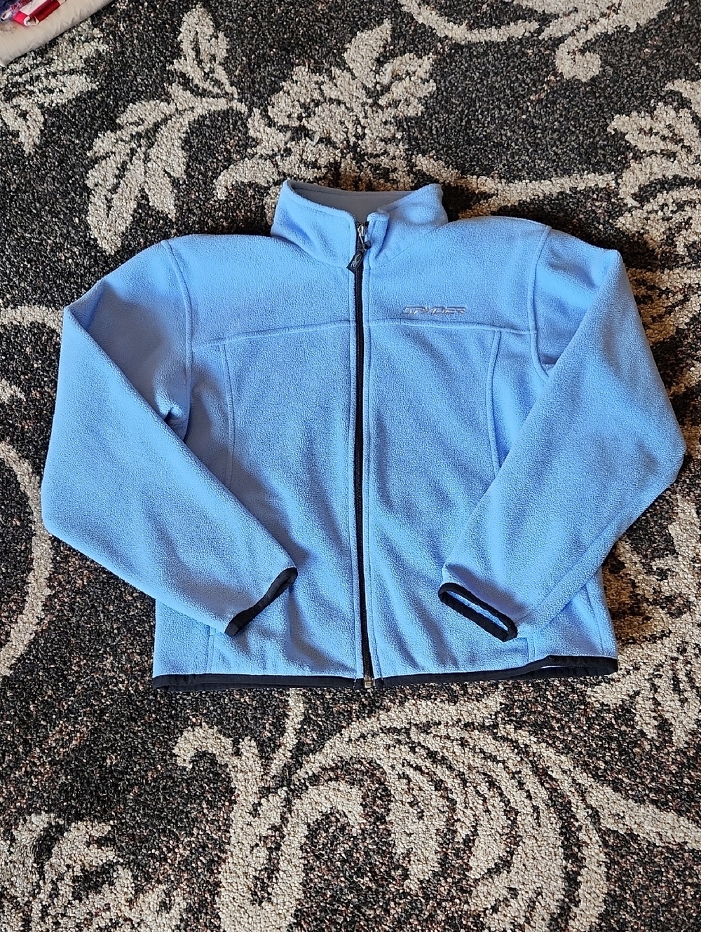 Spyder Light Blue Fleece Zip-Up Jacket